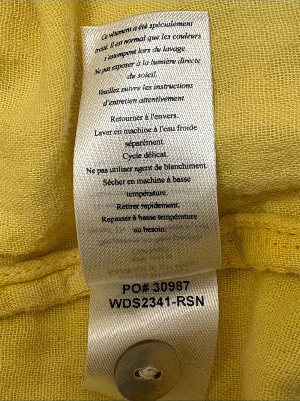 FAHERTY Dream Organic Cotton Gauze Carmel Dress in Sahara Sun Yellow - Picture 11 of 11